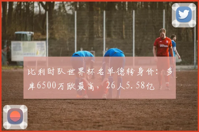 比利时队世界杯名单德转身价：多库6500万欧最高，26人5.58亿